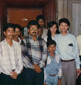 Early Della team photograph from the Design Centre era, 1993